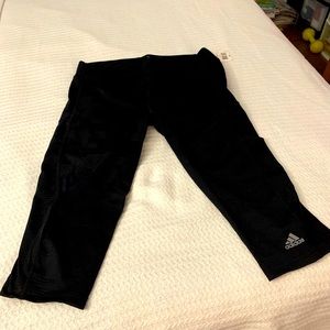 Adidas performance black 3/4 climalite tight